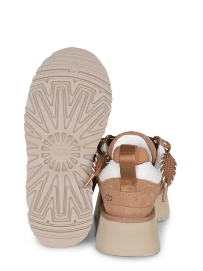 Ugg Astromel Platform Lace-up Sneakers In Brown