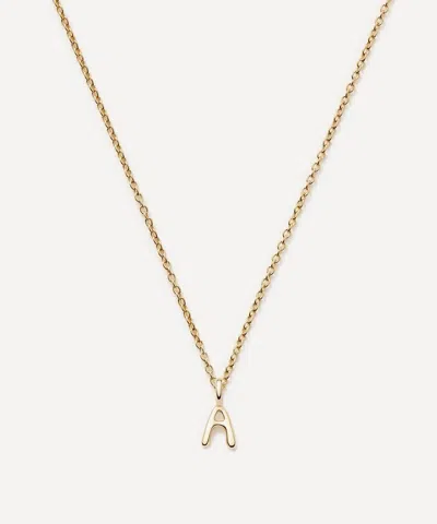 Missoma 14ct Gold Fine Initial Mini C Pendant Necklace In Gold