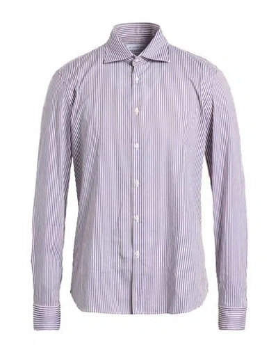 Manuel Ritz Man Shirt Navy Size 17 ½ Cotton, Elastane In Blue