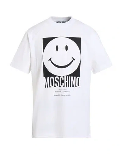 Moschino Smiley Print T Shirt In White