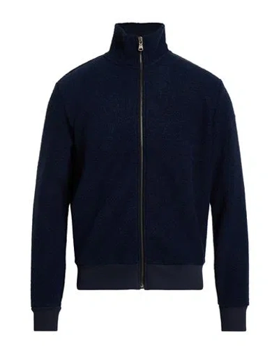 Colmar Man Sweatshirt Midnight Blue Size M Polyester, Acrylic, Wool In Blue