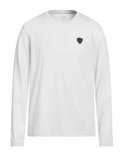 Ea7 Man T-shirt Light Grey Size Xl Cotton In Gray