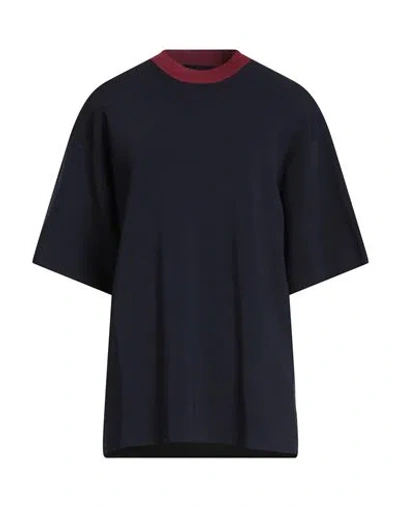 Barbour International Woman Sweater Midnight Blue Size 14 Viscose, Polyamide, Elastane In Blue