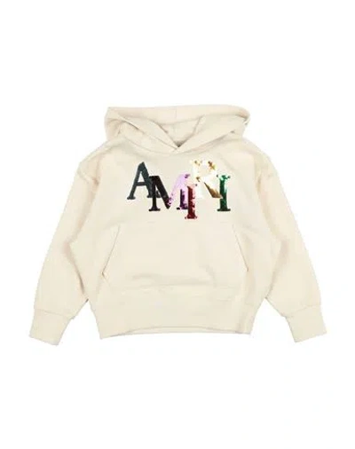 Amiri Toddler Girl Sweatshirt Beige Size 4 Cotton, Elastane In Neutral