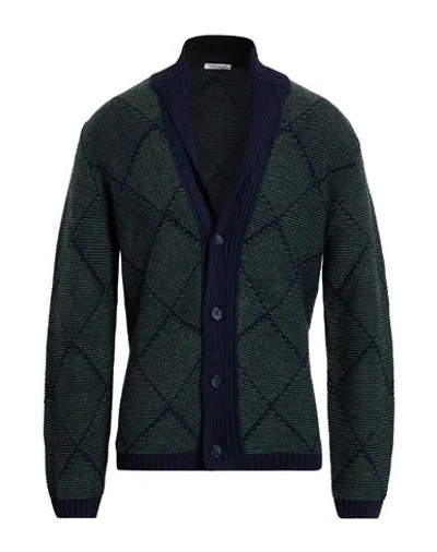 Gioferrari Man Cardigan Green Size 40 Acrylic, Wool, Alpaca Wool, Viscose In Brown