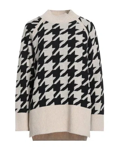 Barbour Modern Heritage Woman Turtleneck Beige Size 12 Wool, Polyamide In Neutral