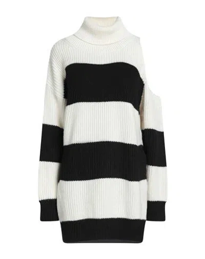 Liu •jo Woman Turtleneck Black Size M Acrylic, Wool In Black