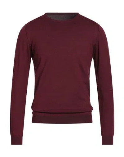 Diktat Man Sweater Burgundy Size L Viscose, Wool, Nylon In Burgundy
