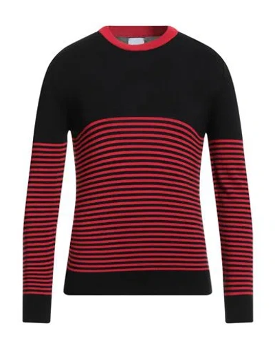 Akep Man Sweater Black Size Xl Viscose, Wool, Nylon, Elastane In Multi