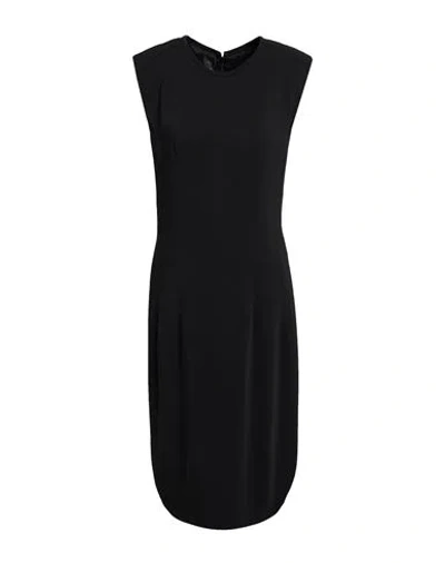 Pinko Woman Midi Dress Black Size 10 Viscose, Elastane, Polyester In Black