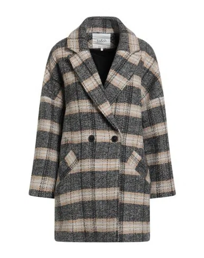 Ba&sh Ba & Sh Woman Coat Charcoal Size 2 Polyester, Wool, Acrylic, Polyamide In Gray