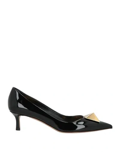 Valentino Garavani One Stud 60mm Patent-leather Pumps In Black