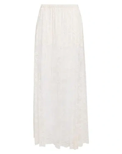 Haveone Woman Maxi Skirt Ivory Size M Polyamide In Neutral