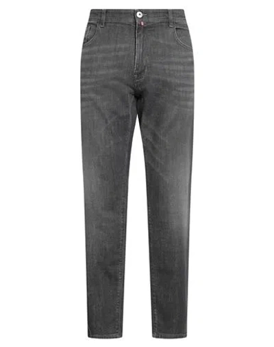 Aeronautica Militare Man Jeans Black Size 38 Cotton, Elastane In Black