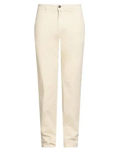 Barbour Man Pants Beige Size 38 Cotton, Elastane In Neutral