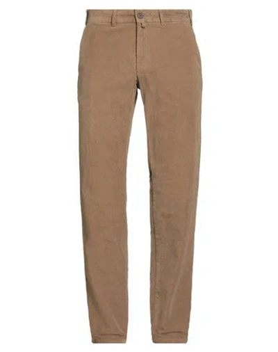 Barbour Man Pants Khaki Size 38 Cotton, Elastane In Brown