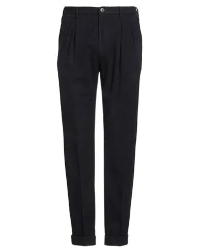 Incotex Man Pants Midnight Blue Size 34 Cotton In Blue