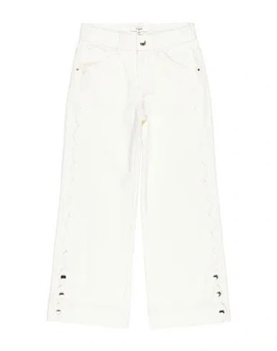 Chloé Toddler Girl Pants Ivory Size 4 Cotton In White