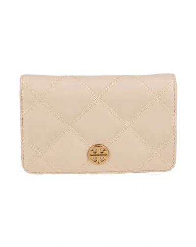 Tory Burch Woman Wallet Cream Size - Leather In Neutral