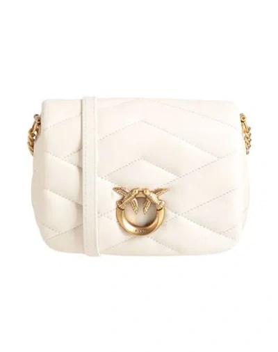 Pinko Woman Cross-body Bag Ivory Size - Leather In White