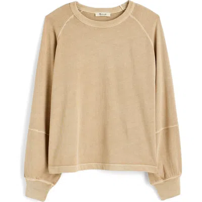 Madewell Relaxed Long Sleeve Raglan T-shirt In Brown