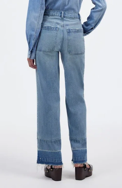 Madewell The Emmett Release Hem Patch Pocket Wide Leg Jeans