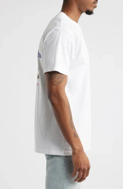 Obey Dream Construction Cotton Graphic T-shirt In White