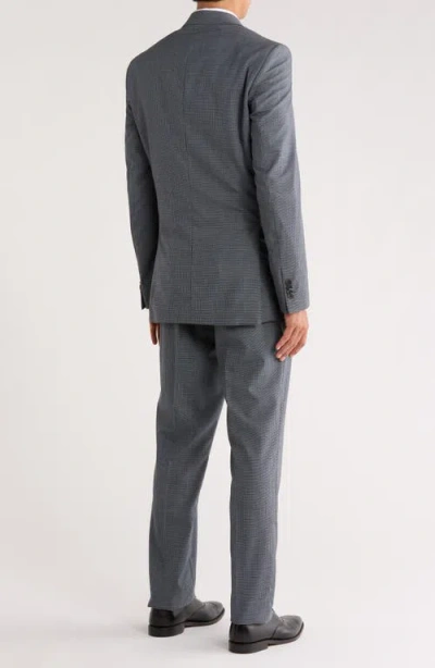 No Ordinary Joe By Ted Baker Jake Grey Gingham Wool Suit In Gray