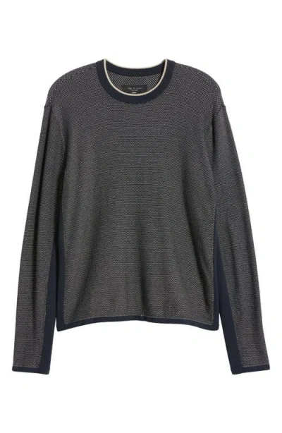 Rag & Bone Norton Crewneck Sweater In Blue
