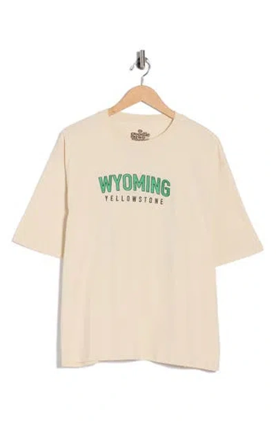 Goodie Two Sleeves Wyoming Graphic T-shirt In Brown