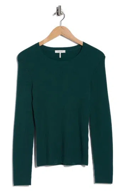 Rag & Bone Annalise Crewneck Sweater In Green