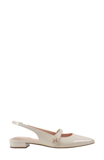 Bandolino Women's Aubriana Pointed Toe Slingback Mary Jane Flats