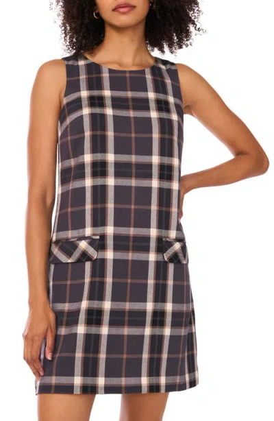 1.state Plaid Shift Dress In Multi