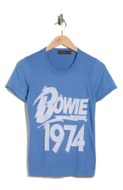 Junk Food David Bowie 1974 Graphic T-shirt In Blue