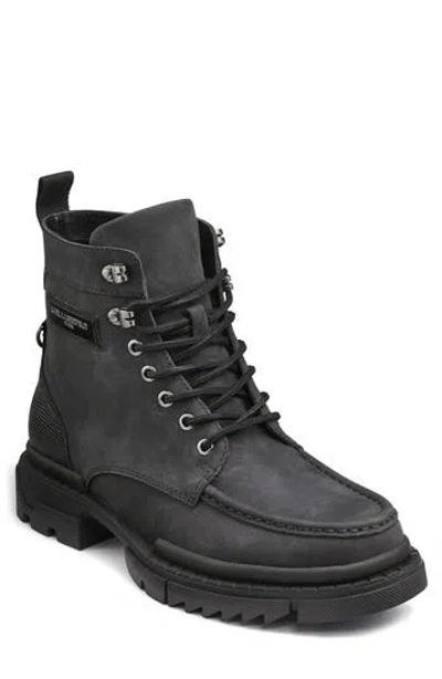 Karl Lagerfeld Paris Sawtooth Sole Boot In Black