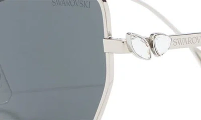 Swarovski 56mm Butterfly Sunglasses In Metallic