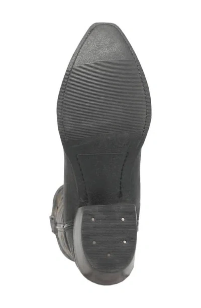 Dingo The Duke Lizard Embossed Cowboy Boot In Black