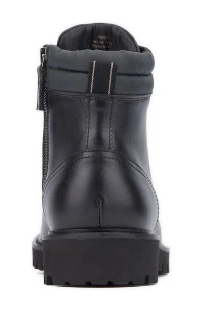 Aquatalia Gustavo Zip Combat Boot In Black