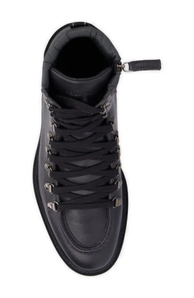 Aquatalia Gustavo Zip Combat Boot In Black