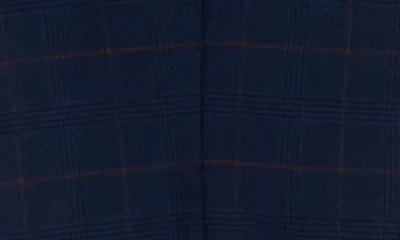 Zegarie Glen Plaid Double Breasted 3-piece Suit In Blue