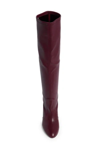 Stuart Weitzman Yuliana Knee High Slouch Boot In Burgundy