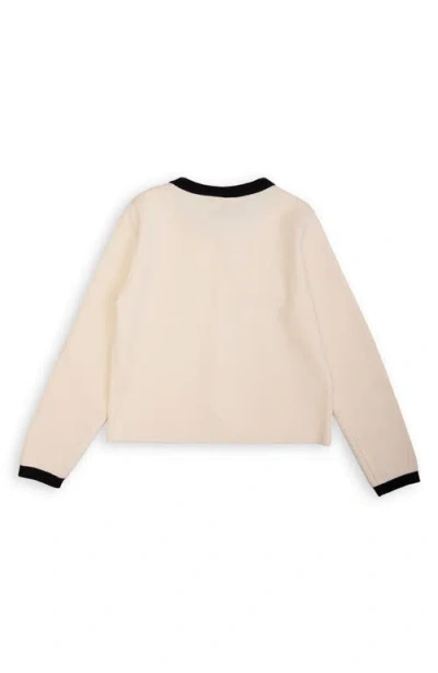 Saachi Tie Front Cardigan In Brown