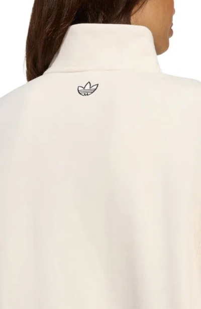Adidas Originals Athletic Department Quarter Zip Sweatshirt In Neutral