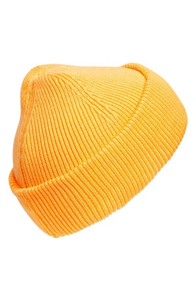 Adidas Originals Adidas Terrace Ribbd Beanie In Yellow