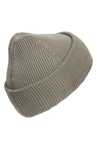 Adidas Originals Adidas Terrace Ribbd Beanie In Gray
