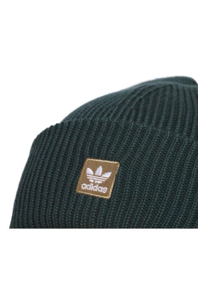Adidas Originals Adidas Terrace Ribbd Beanie In Green