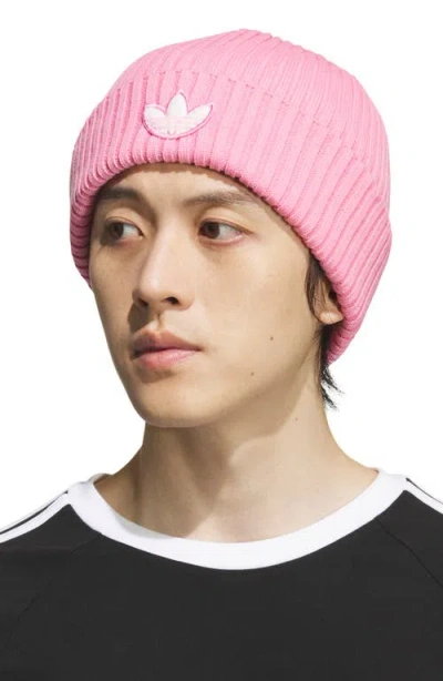 Adidas Originals Adidas Chenille Beanie In Pink
