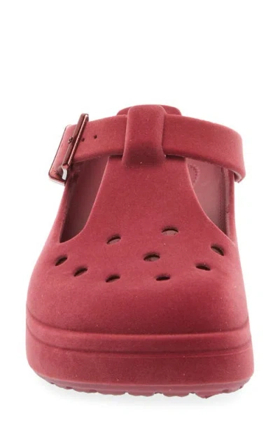 Crocs Classic Mary Jane Clog In Burgundy