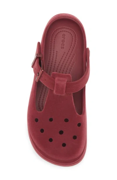 Crocs Classic Mary Jane Clog In Burgundy