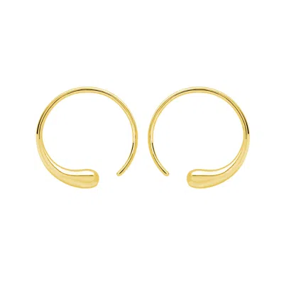 Lucy Quartermaine Women's Luna Hoops In Gold Vermeil In Gold